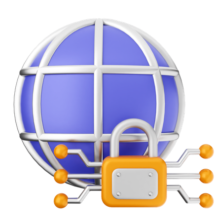 Internet-Sicherheitsschutz  3D Icon