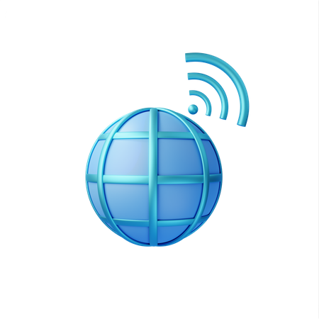 Internet Signal  3D Icon