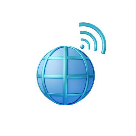 Internet Signal  3D Icon