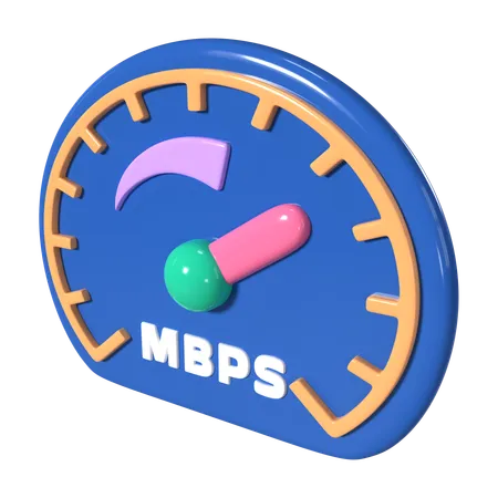 This Is Internet Speed 3 D Render Illustration Icon It Comes As A High Resolution PNG File Isolated On A Transparent Background The Available 3 D Model File Formats Include BLEND OBJ FBX And GLTF 3D Icon