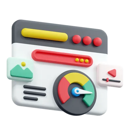 Internet speed  3D Icon