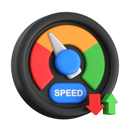 Internet Speed  3D Icon