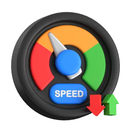 Internet Speed  3D Icon