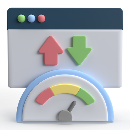 Internet Speed  3D Icon