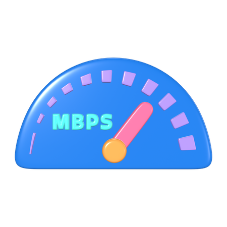 Internet Speed  3D Icon