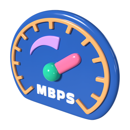 Internet Speed  3D Icon