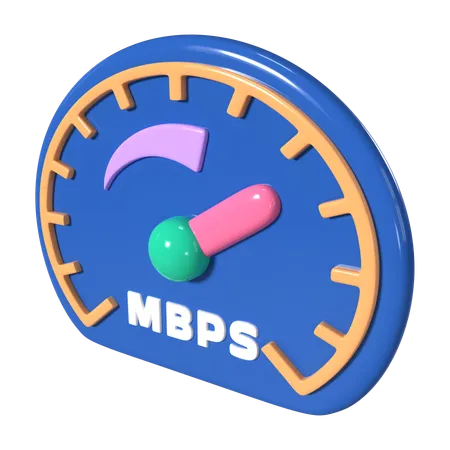 Internet Speed  3D Icon