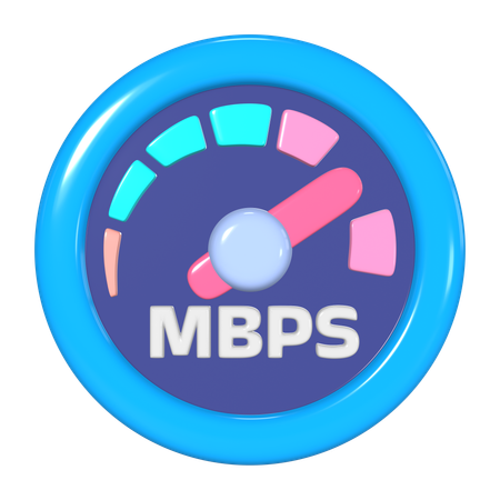 Internet Speed  3D Icon