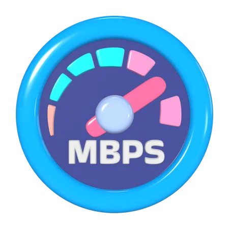 Internet Speed  3D Icon