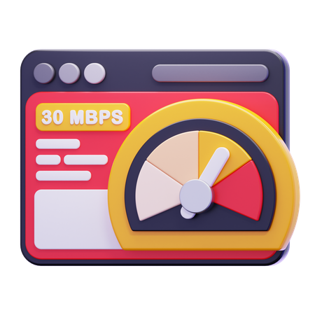 INTERNET SPEED  3D Icon