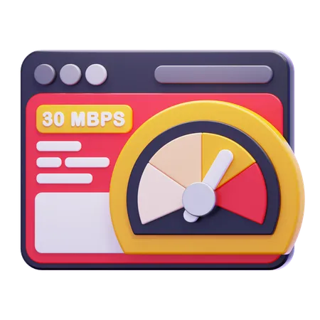 INTERNET SPEED  3D Icon