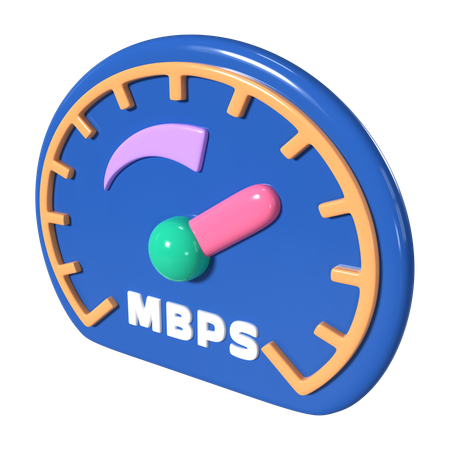 Internet Speed  3D Icon
