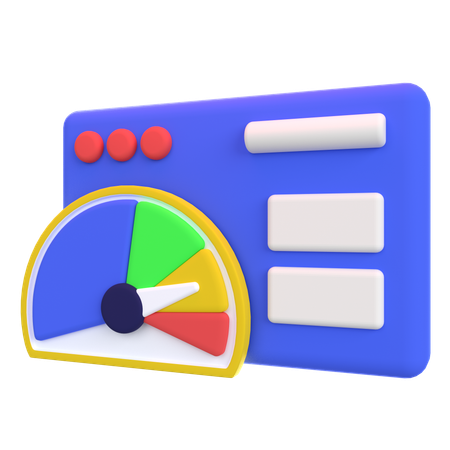 Internet Speed  3D Icon