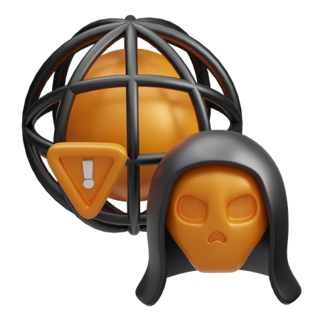 Internet Warning  3D Icon