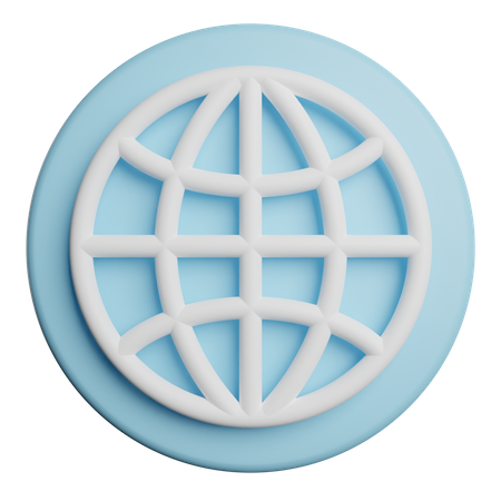 Internet Web  3D Icon