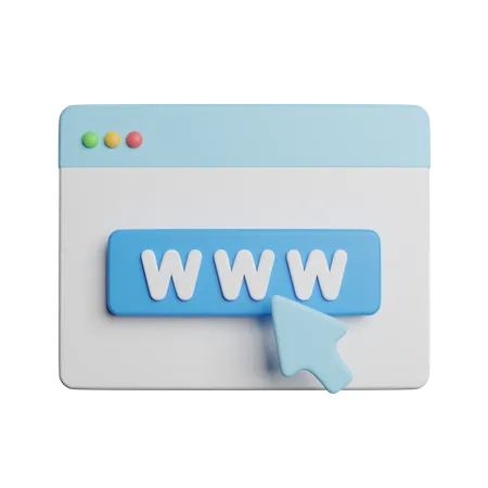 Internet Web 3D Icon