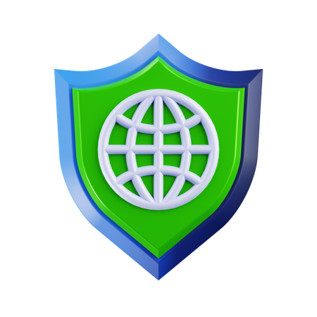 Internet-Websicherheit  3D Icon