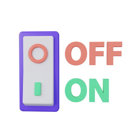 Interruptor de alimentación  3D Icon
