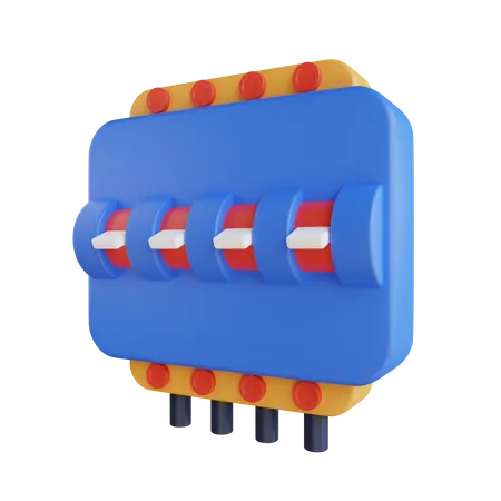 Interruptor mcb  3D Icon