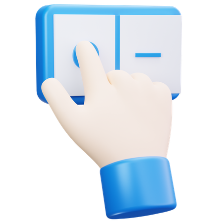 Interruptor tactil  3D Icon