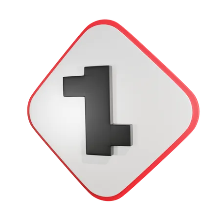 Intersección escalonada2  3D Icon