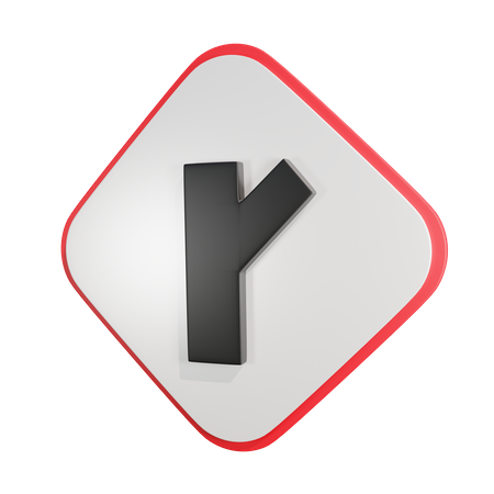 Intersección Y2  3D Icon