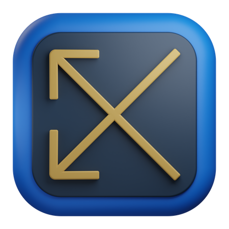 Intersect Arrow  3D Icon