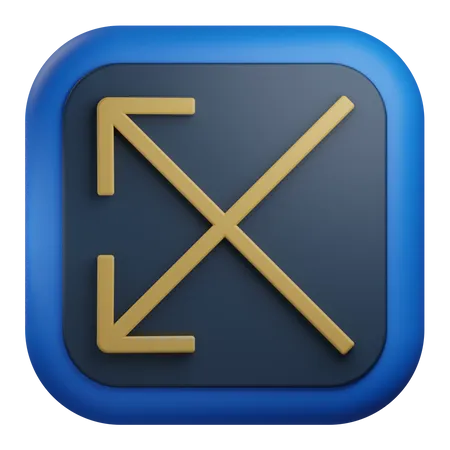 Intersect Arrow  3D Icon