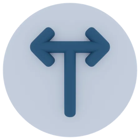 Intersection Arrow  3D Icon