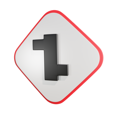 Intersection échelonnée2  3D Icon