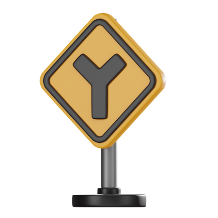 Intersection en Y  3D Icon