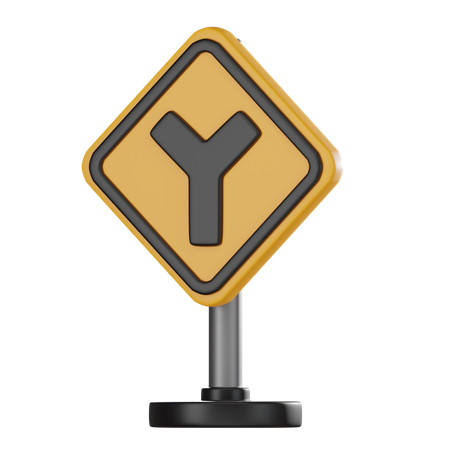 Intersection en Y  3D Icon