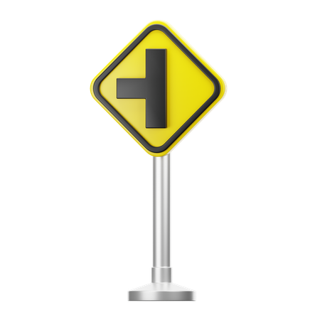 Carrefour à gauche  3D Icon