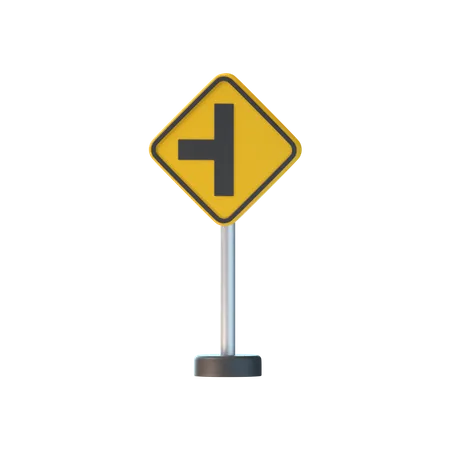 Intersection Sign 3D Icon