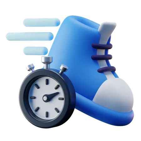 Interval Run  3D Icon