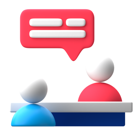 Interview  3D Icon
