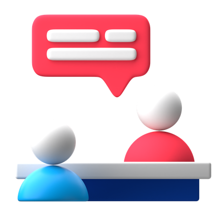 Interview  3D Icon