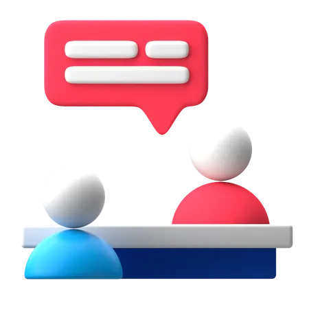 Interview  3D Icon