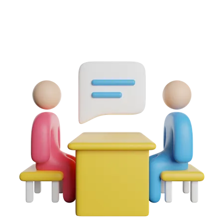 Interview Worker Selection 3D Icon