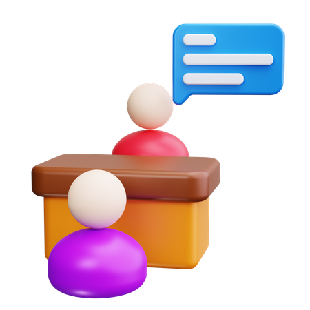 Interviewperson  3D Icon