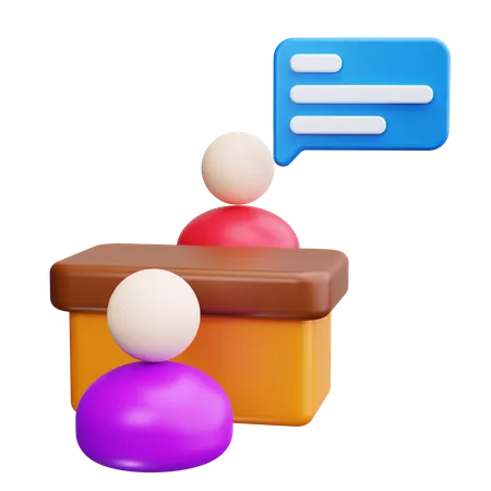 Interviewperson  3D Icon