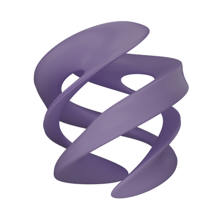 Interwoven Abstract Shape  3D Icon