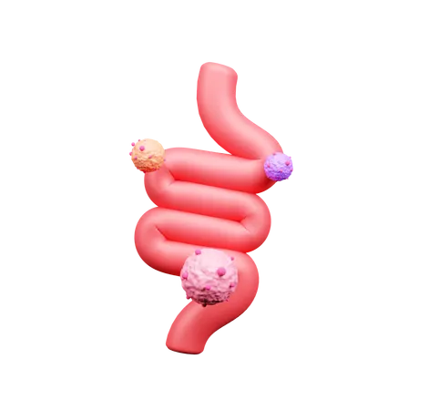 Intestine Cancer  3D Icon