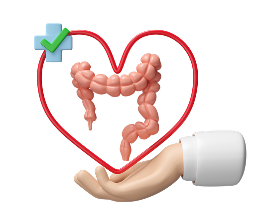 Intestine Care  3D Icon