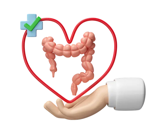 Intestine Care  3D Icon