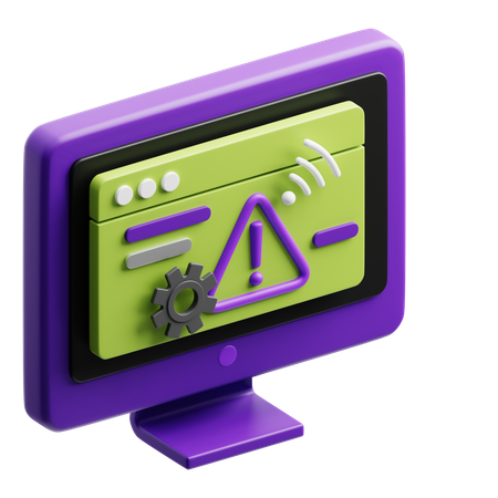침입 탐지 시스템  3D Icon