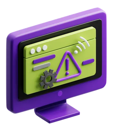 침입 탐지 시스템  3D Icon