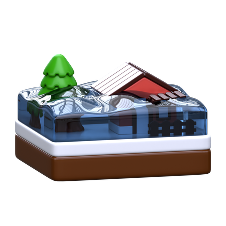 Enchente  3D Icon