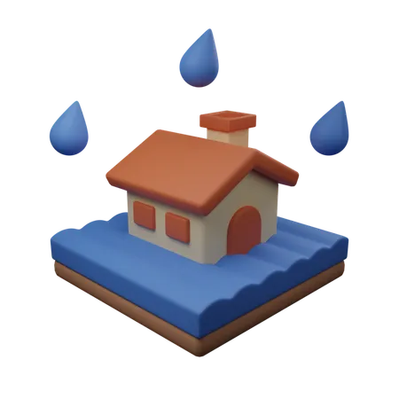 Enchente  3D Icon