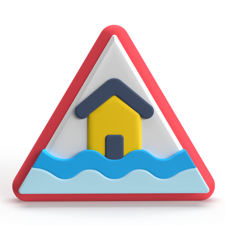 Inundación  3D Icon